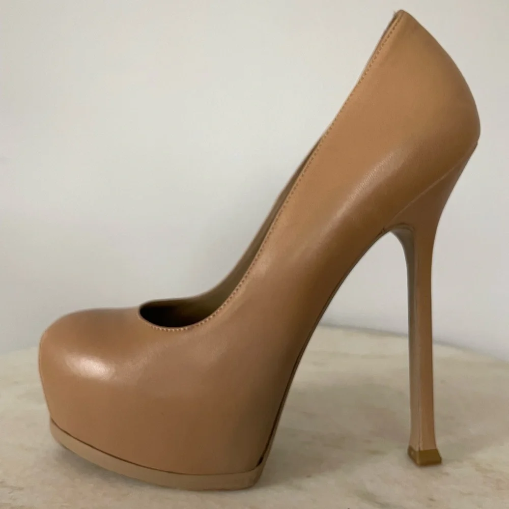 YSL Tribtoo 105 Pump, Nude, Size 36.5 *AUTHENTIC* - Picture 9 of 14